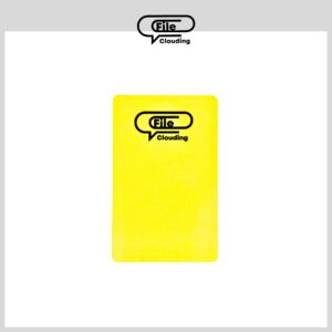 FileClouding NFC Card NTAG215 – Business Card Size - Yellow