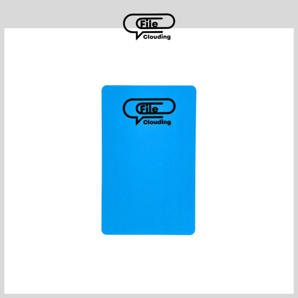 FileClouding NFC Card NTAG215 – Business Card Size – Blue Color