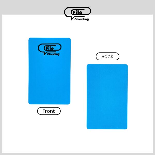 FileClouding NFC Card NTAG215 – Business Card Size – Blue Color