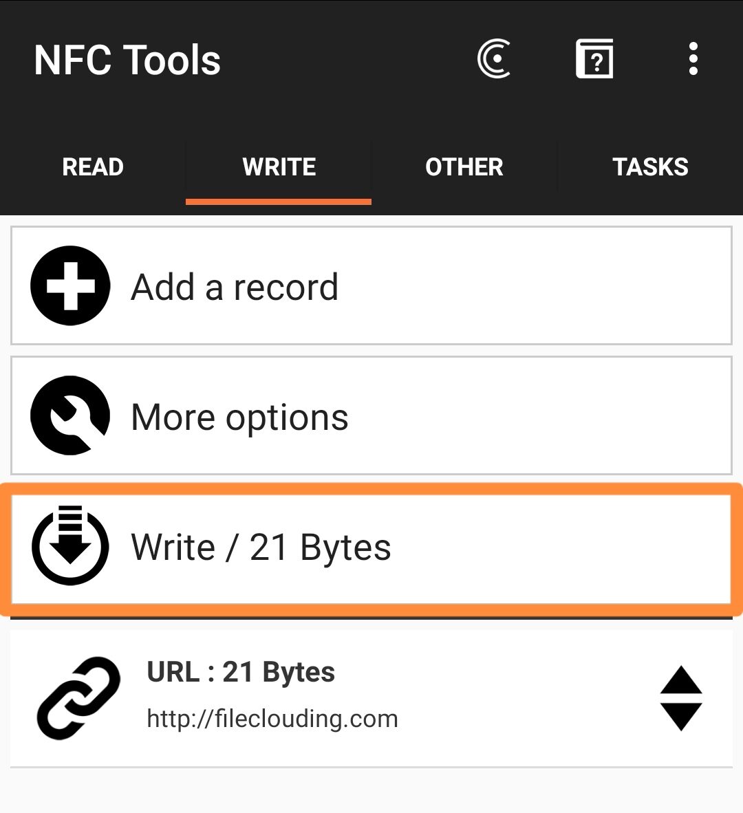 FileClouding Instruction NFC Tools 5