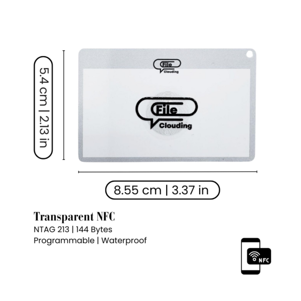 FileClouding NFC Transparent NTAG213