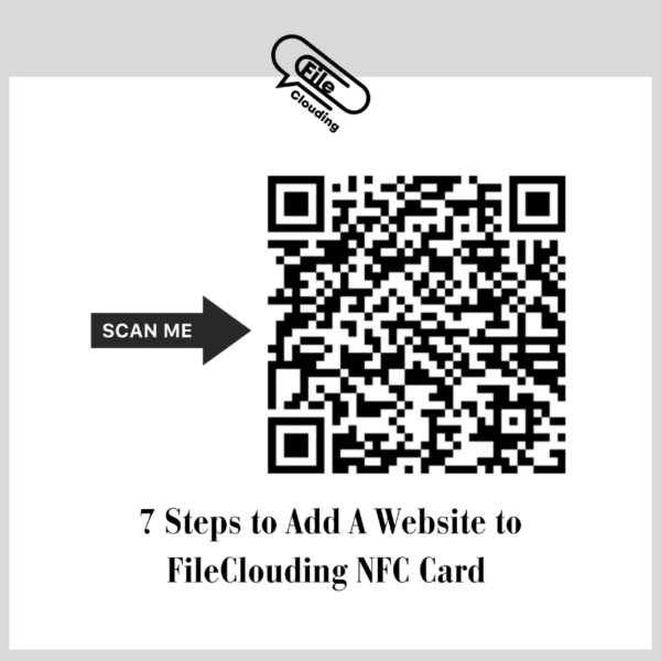 7 Steps to add a website to FileClouding NFC Card