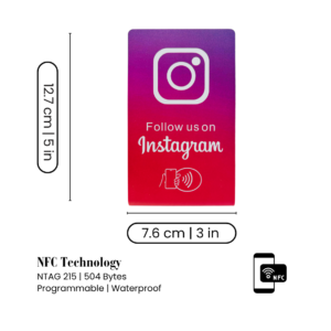Instagram nfc stand